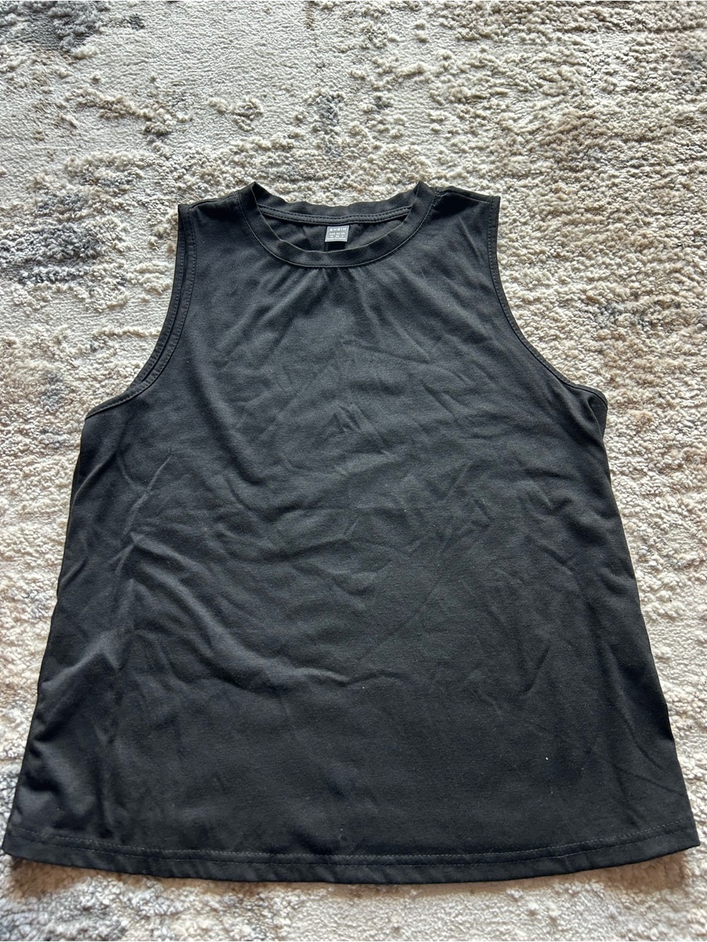 Black Sleeveless Tank Top